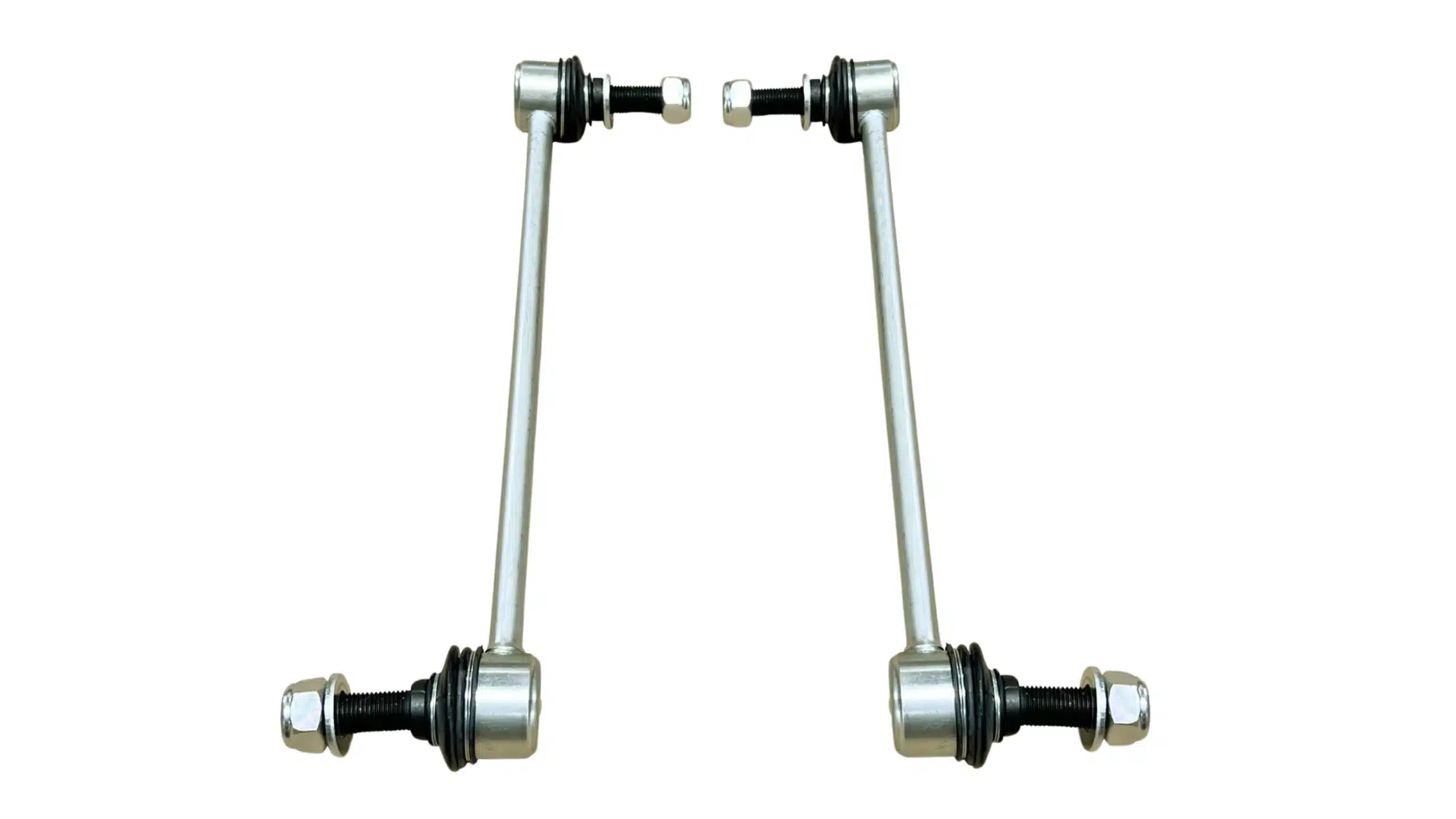 Detailed view of car linkages connecting various components